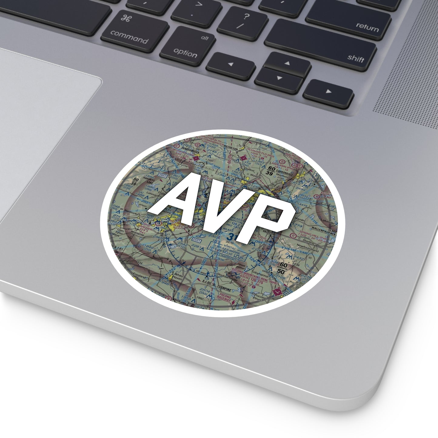 AVP Round Sticker | Wilkes-Barre/Scranton International Airport Sticker