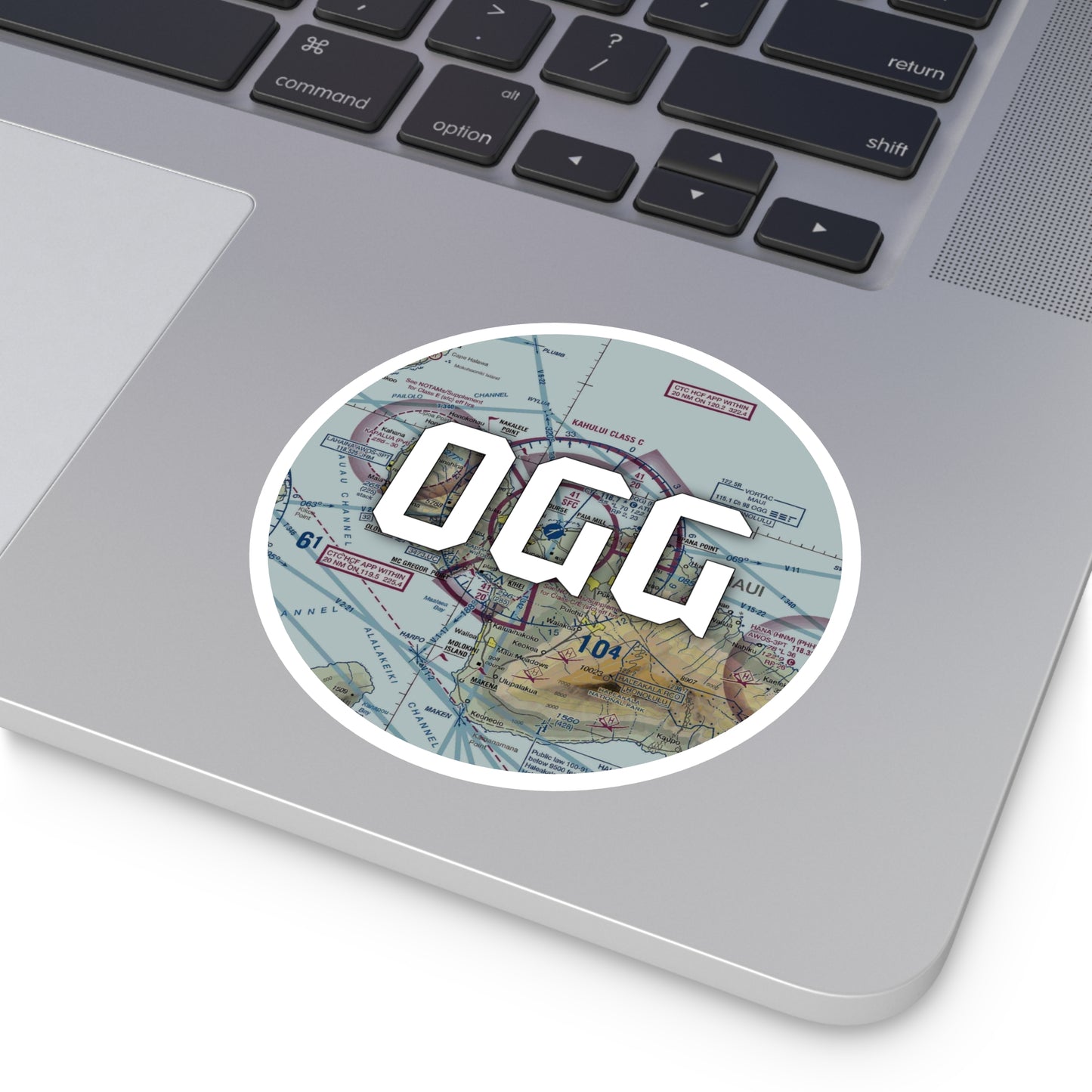 OGG Round Sticker | Kahului Airport Sticker