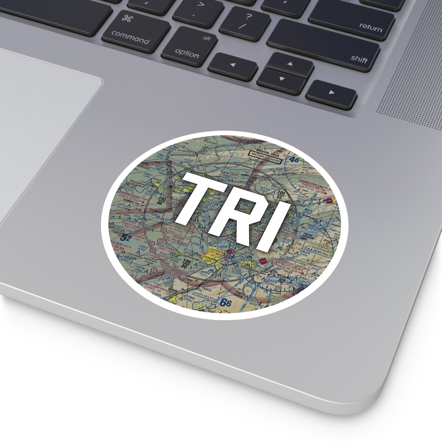 TRI Round Sticker | Tri-Cities Airport Sticker