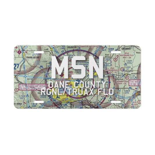 MSN Vanity Plate | Dane County Regional/Truax Field Airport Vanity Plate
