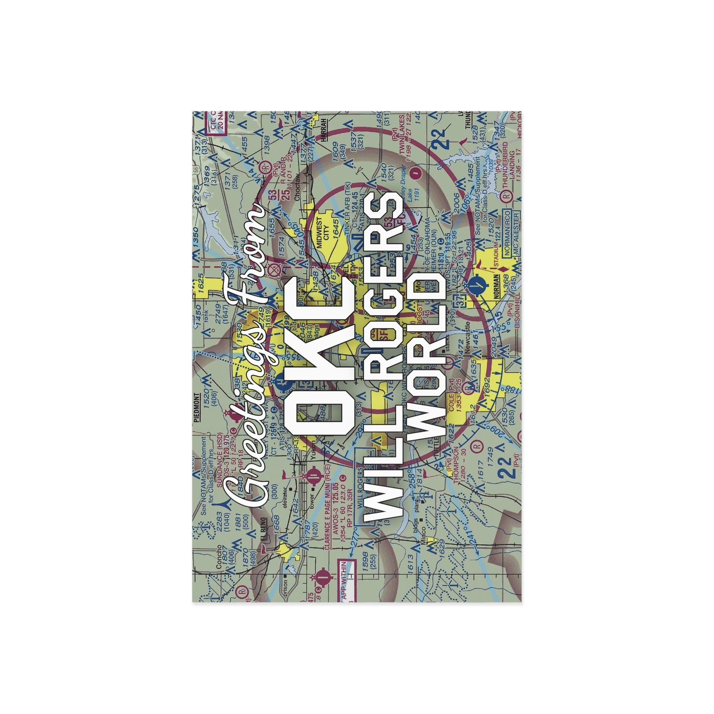 OKC Postcard | Will Rogers World Airport Card