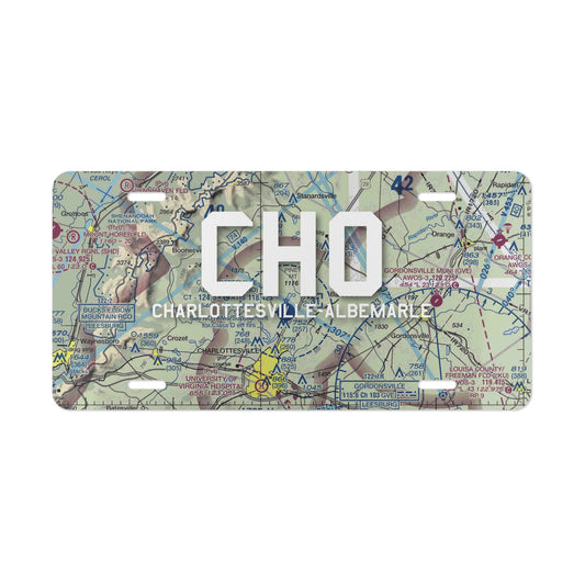 CHO Vanity Plate | Charlottesville-Albemarle Airport Vanity Plate