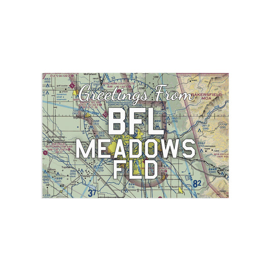BFL Postcard | Meadows Field Airport Card