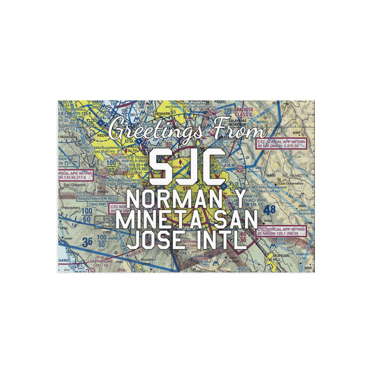 SJC Postcard | Norman Y Mineta San Jose International Airport Card