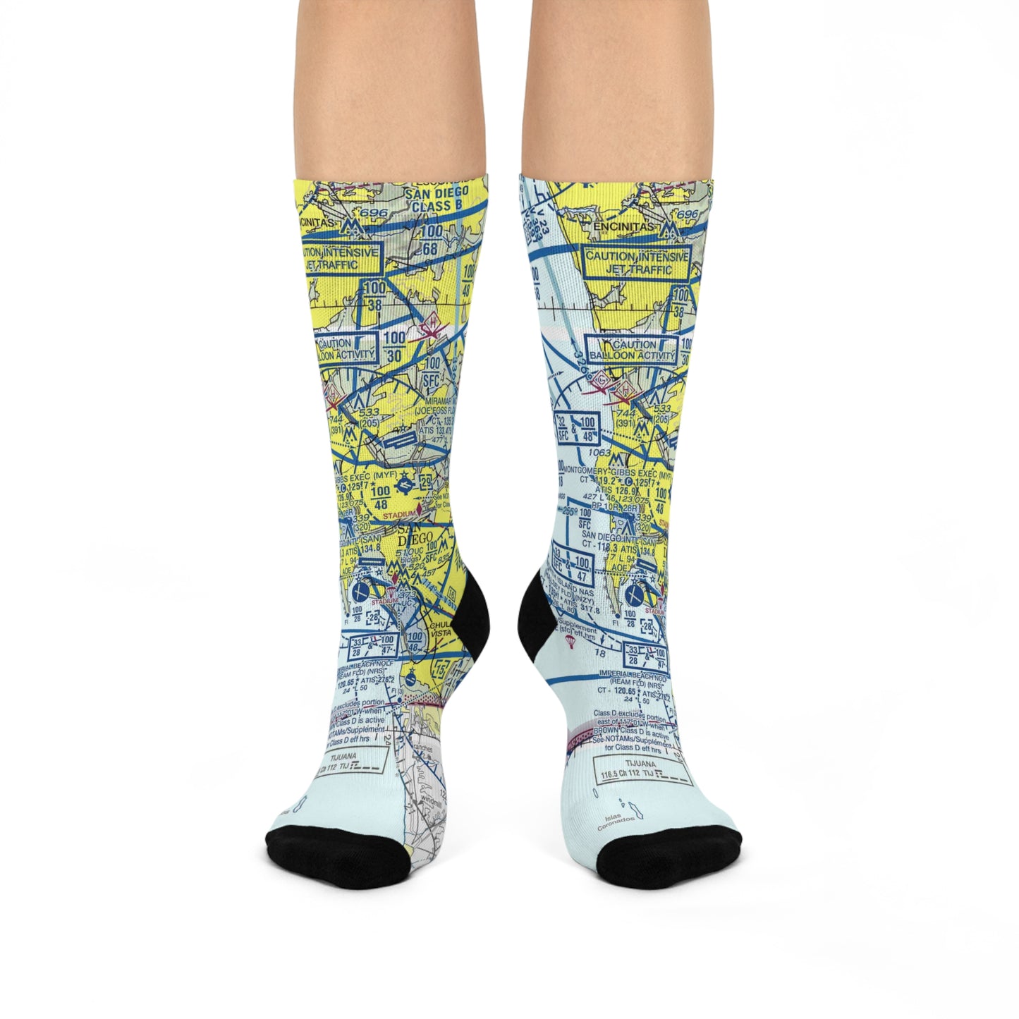 SAN Cushioned Crew Socks | San Diego International Airport Socks