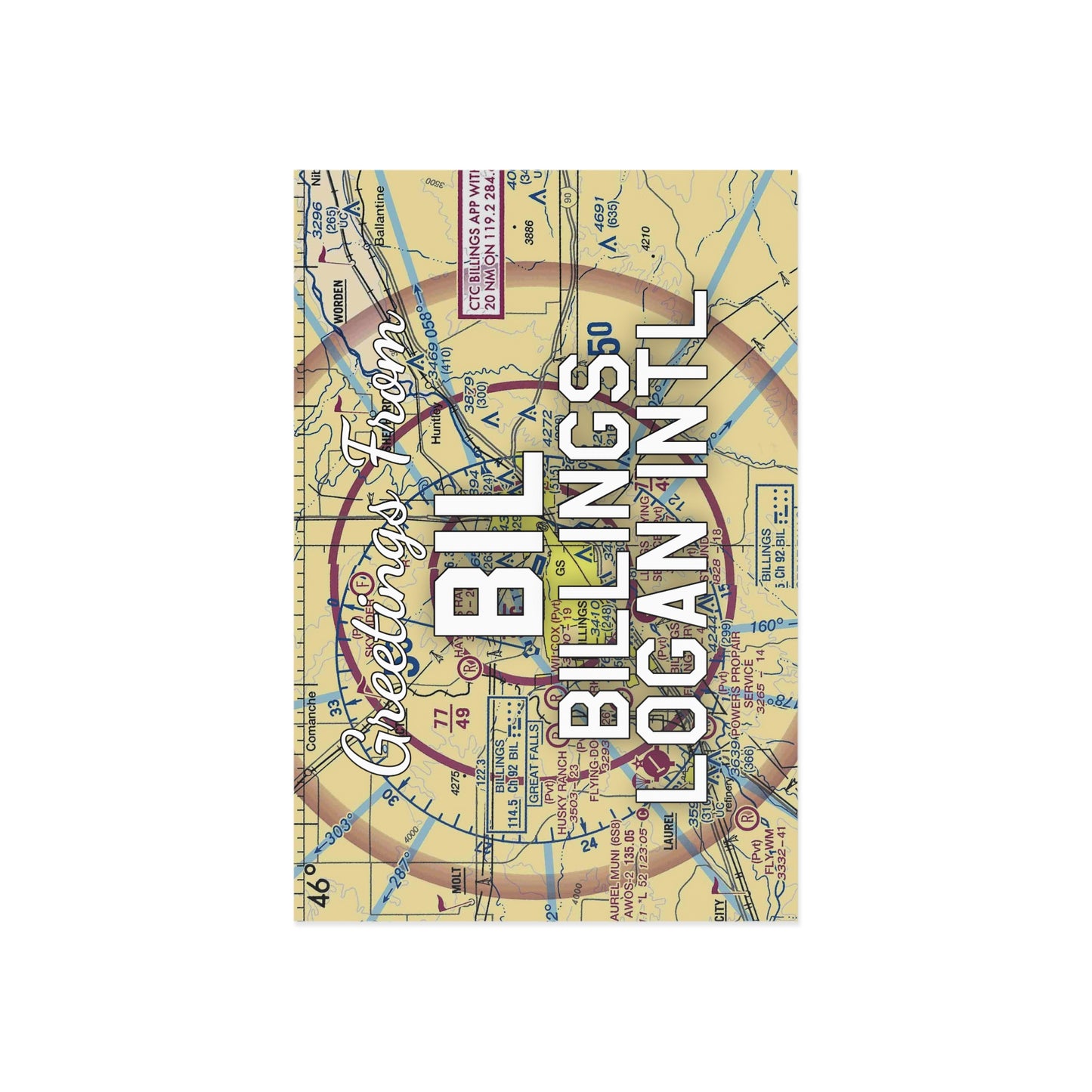 BIL Postcard | Billings Logan International Airport Card