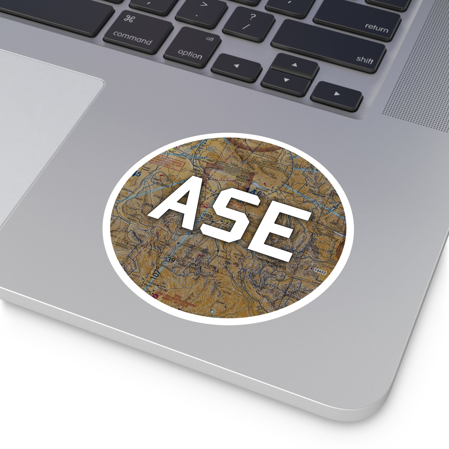 ASE Round Sticker | Aspen-Pitkin County/Sardy Field Airport Sticker