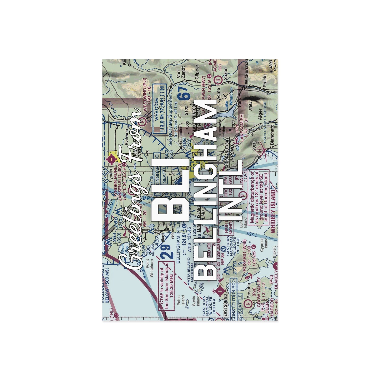 BLI Postcard | Bellingham International Airport Card