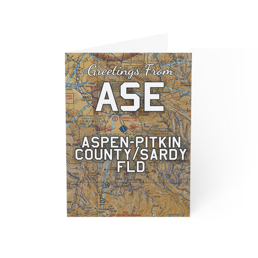ASE Greeting Cards | Aspen-Pitkin County/Sardy Field Airport Cards