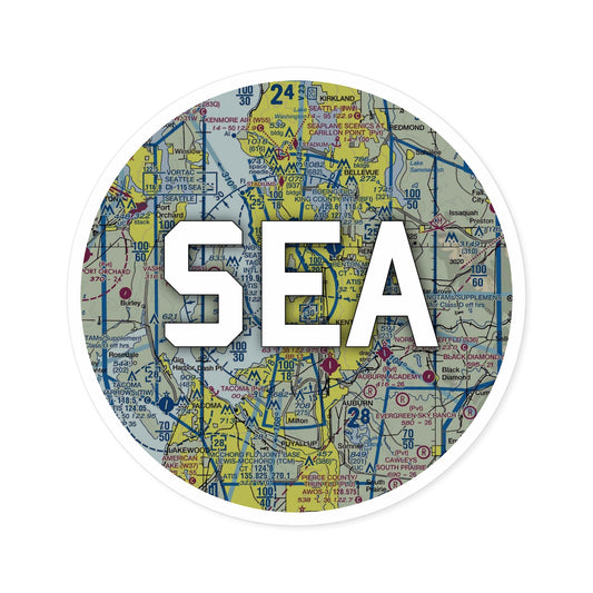 SEA Round Sticker | Seattle-Tacoma International Airport Sticker