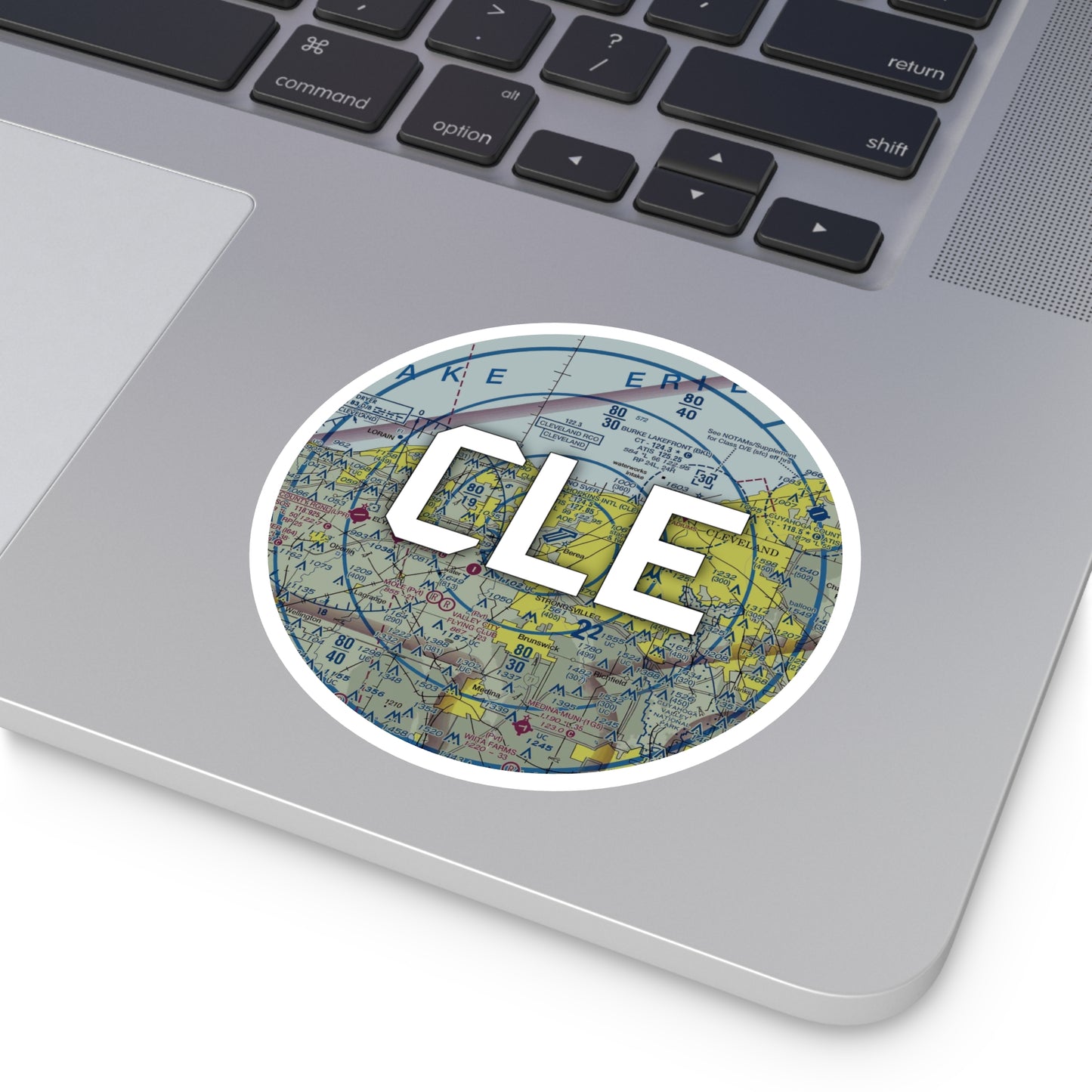 CLE Round Sticker | Cleveland-Hopkins International Airport Sticker