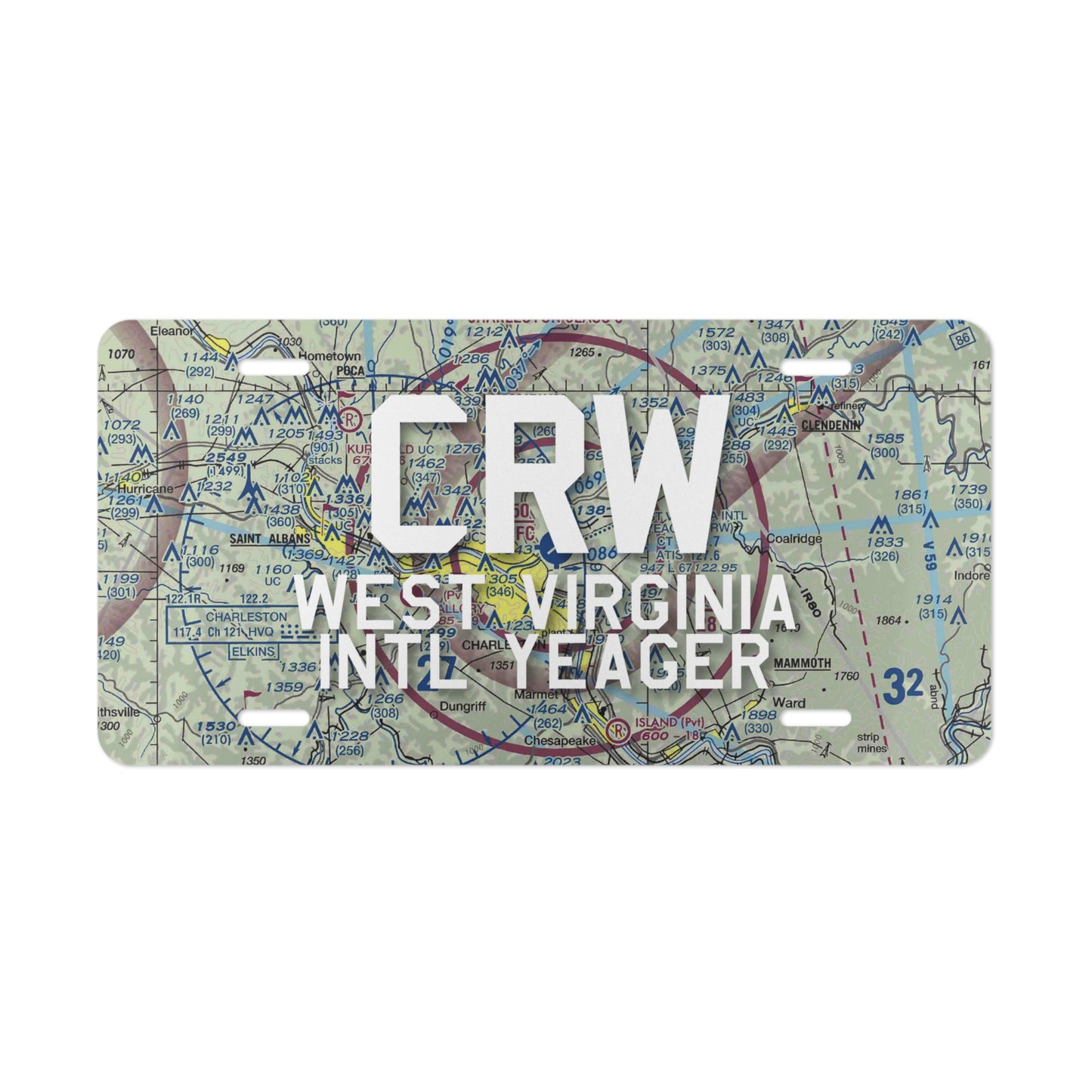 CRW Vanity Plate | West Virginia International Yeager Airport Vanity Plate