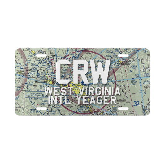 CRW Vanity Plate | West Virginia International Yeager Airport Vanity Plate