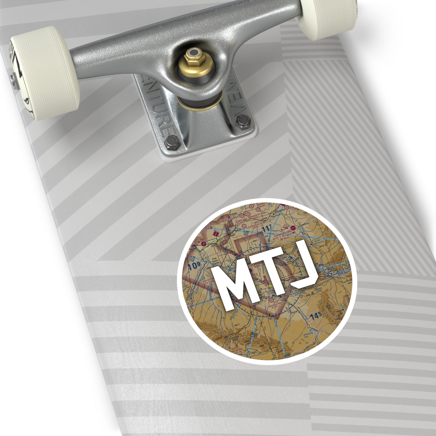 MTJ Round Sticker | Montrose Regional Airport Sticker