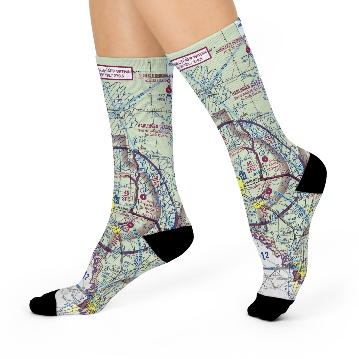 HRL Cushioned Crew Socks | Valley International Airport Socks