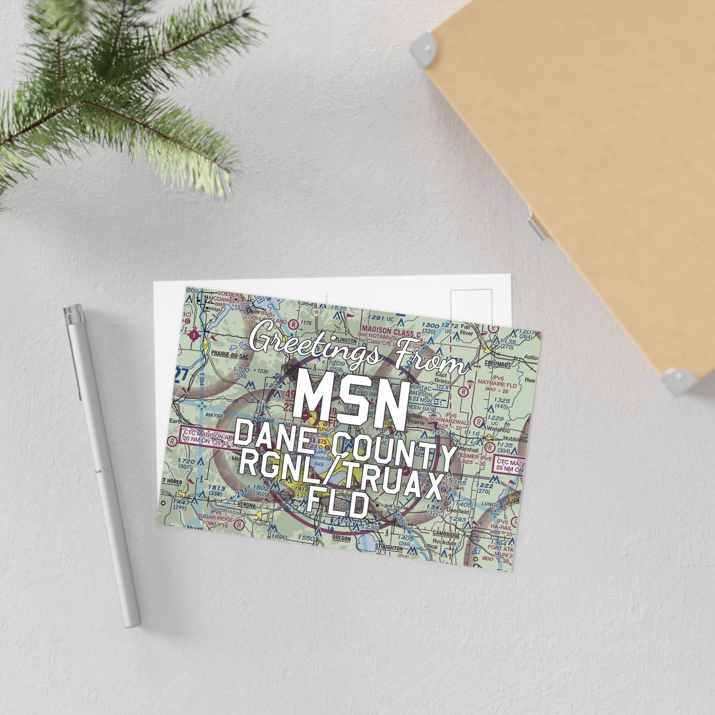 MSN Postcard | Dane County Regional/Truax Field Airport Card