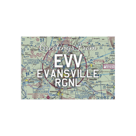 EVV Postcard | Evansville Regional Airport Card