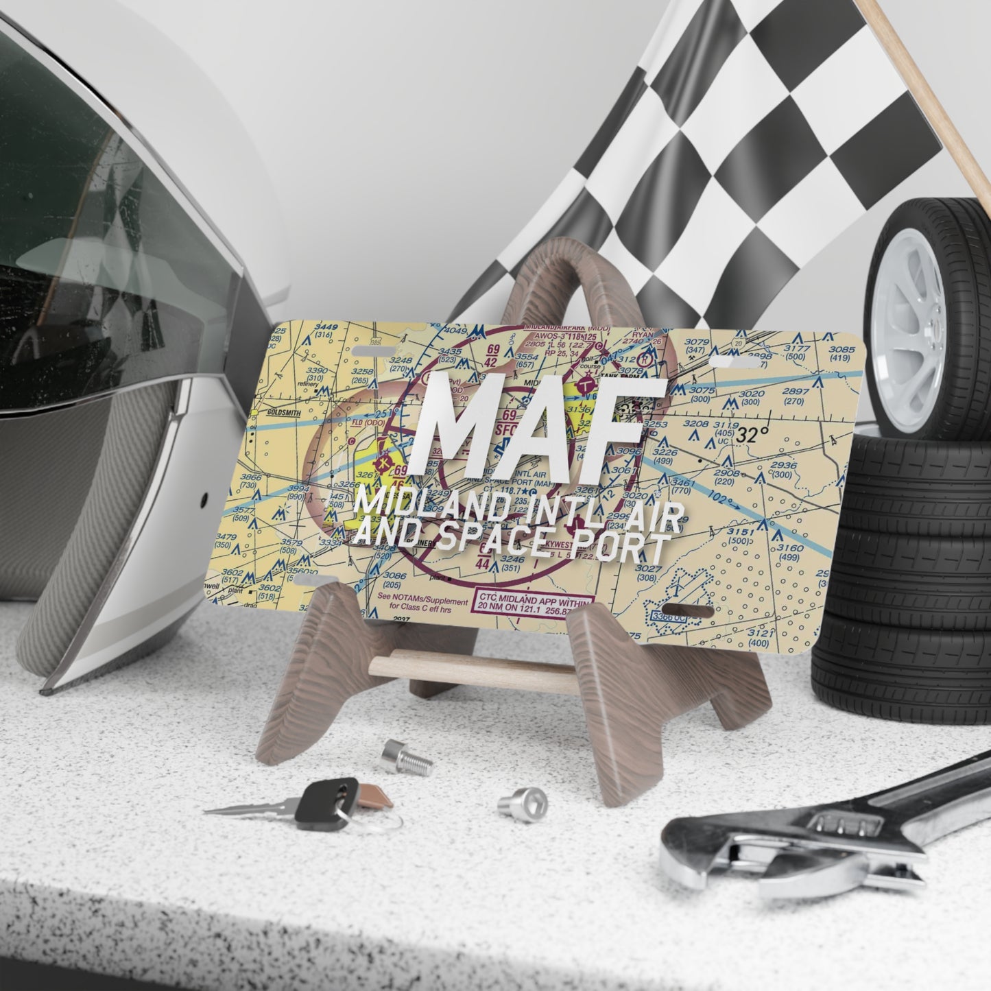 MAF Vanity Plate | Midland International Air and Space Port Airport Vanity Plate