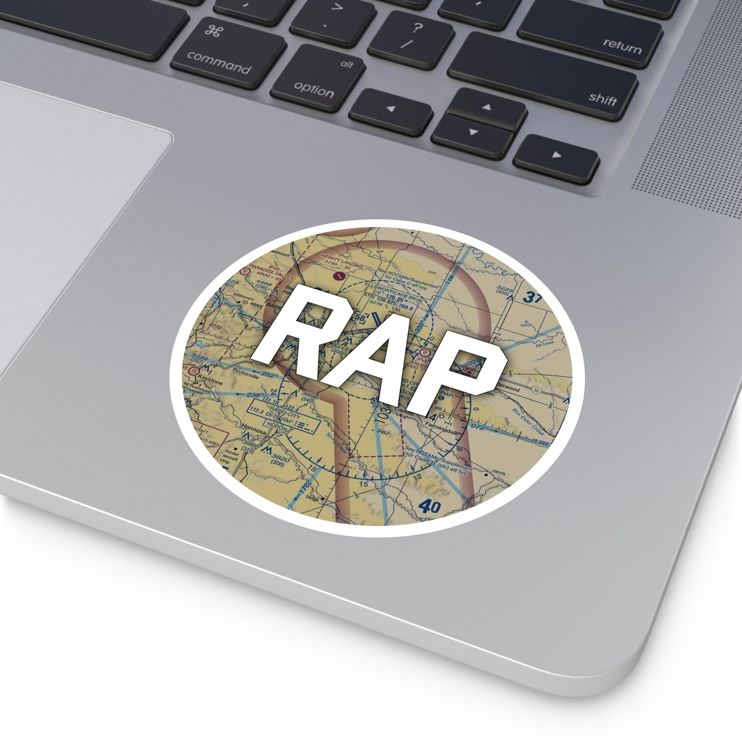 RAP Round Sticker | Rapid City Regional Airport Sticker