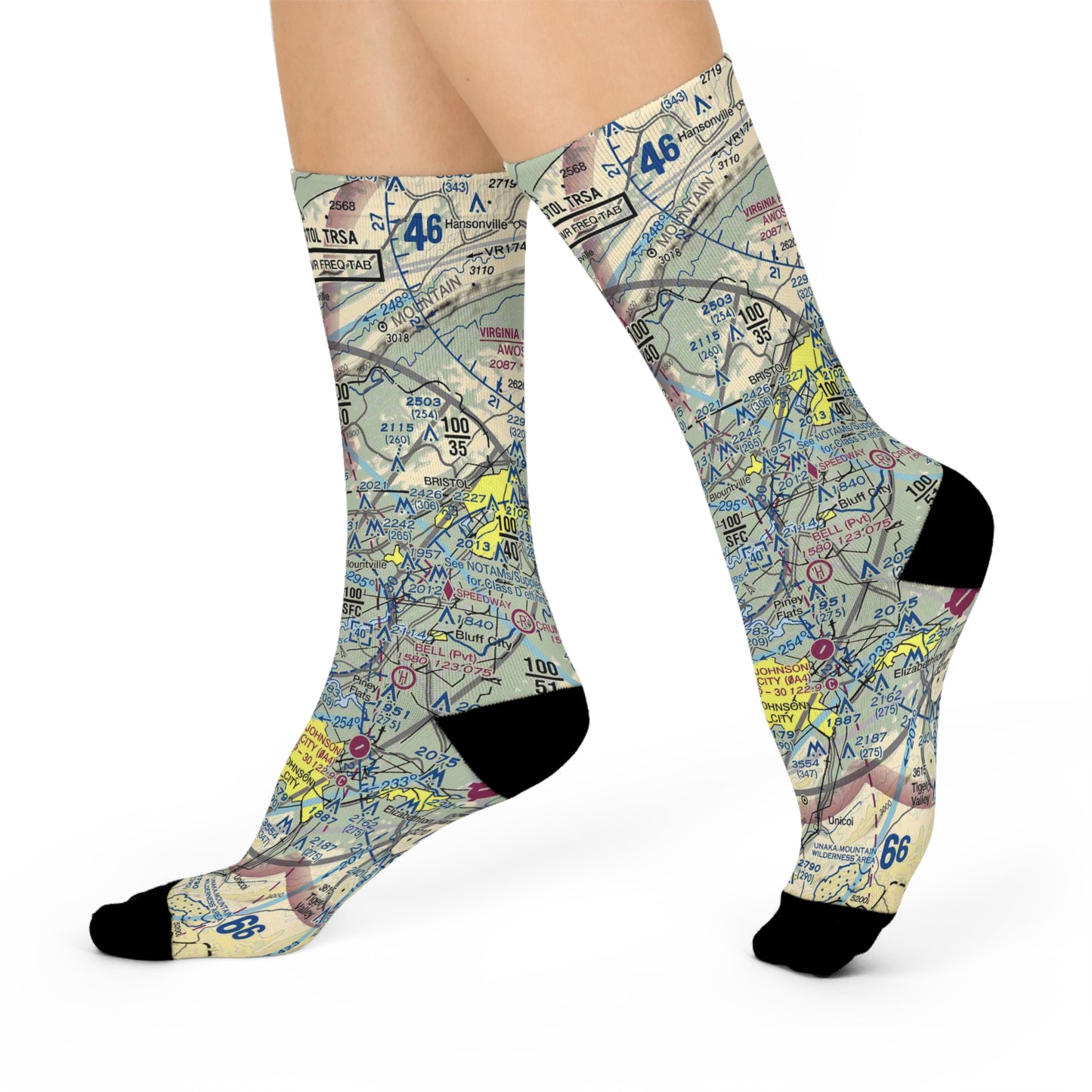 TRI Cushioned Crew Socks | Tri-Cities Airport Socks