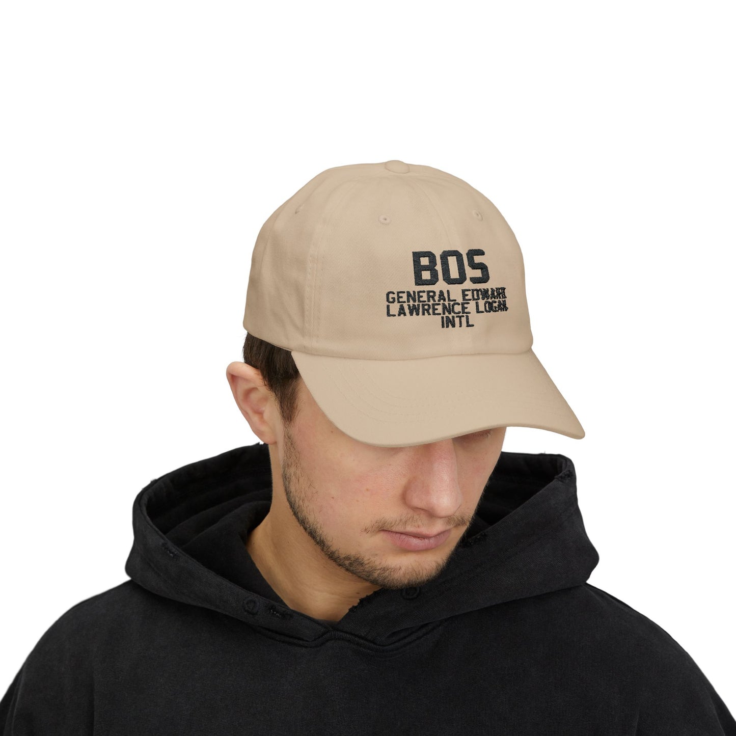 BOS Dad Cap | General Edward Lawrence Logan International Airport Hat