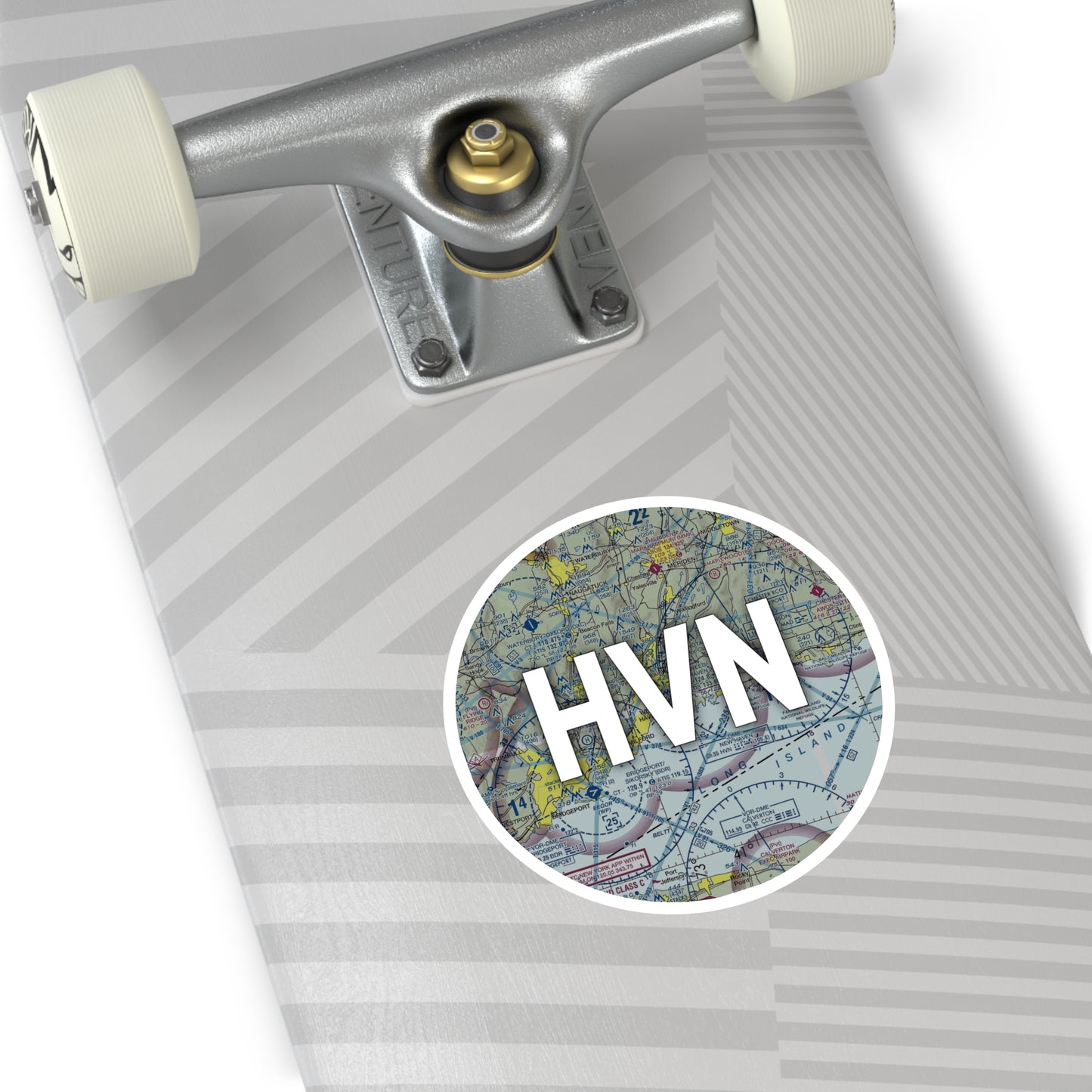 HVN Round Sticker | Tweed/New Haven Airport Sticker