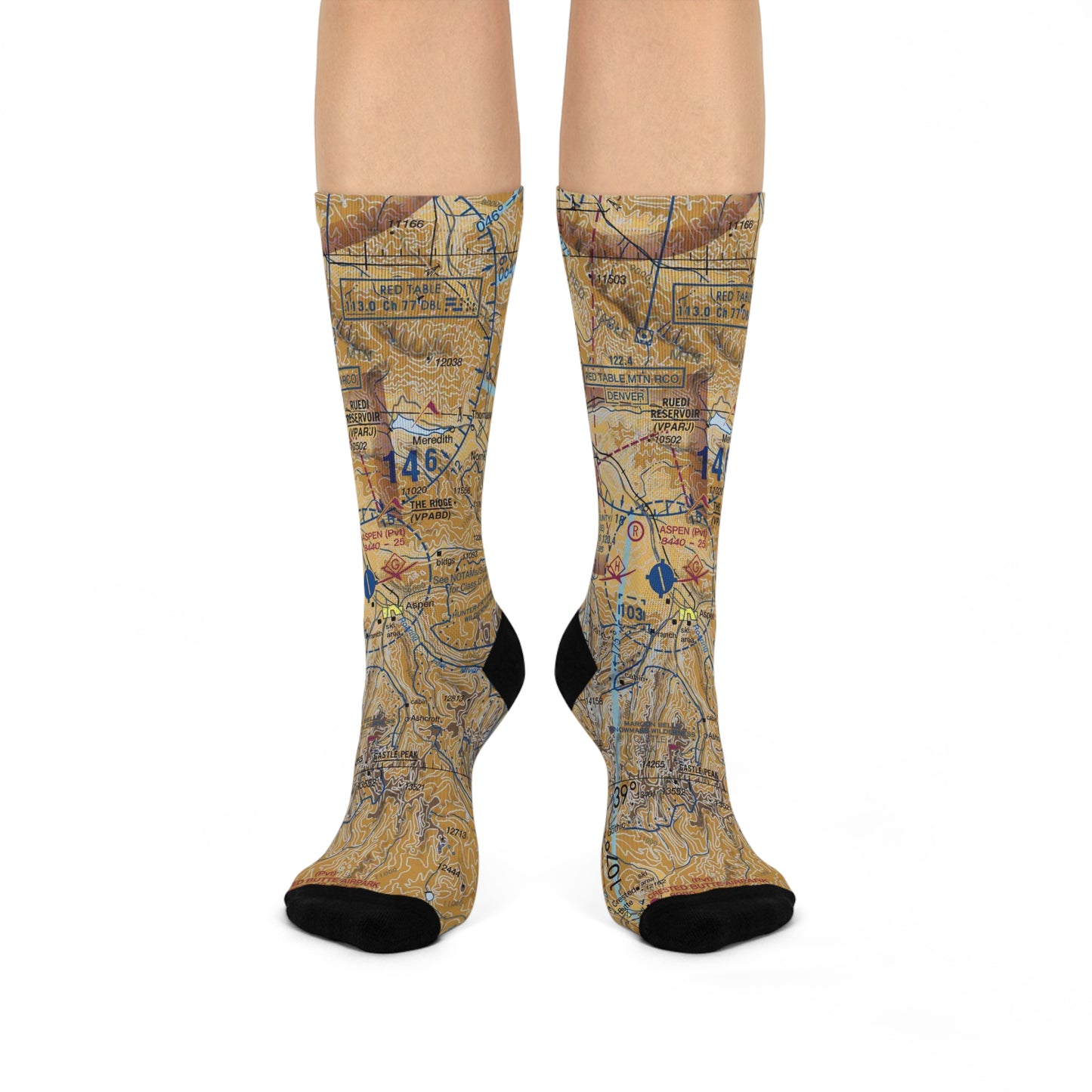 ASE Cushioned Crew Socks | Aspen-Pitkin County/Sardy Field Airport Socks