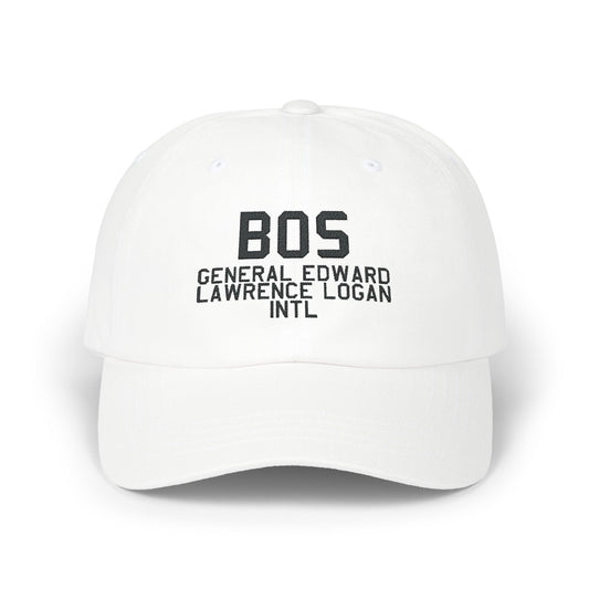 BOS Dad Cap | General Edward Lawrence Logan International Airport Hat