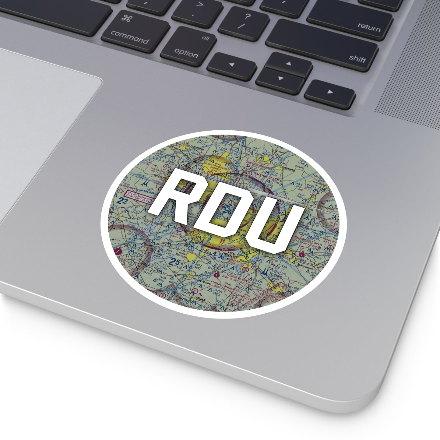 RDU Round Sticker | Raleigh-Durham International Airport Sticker