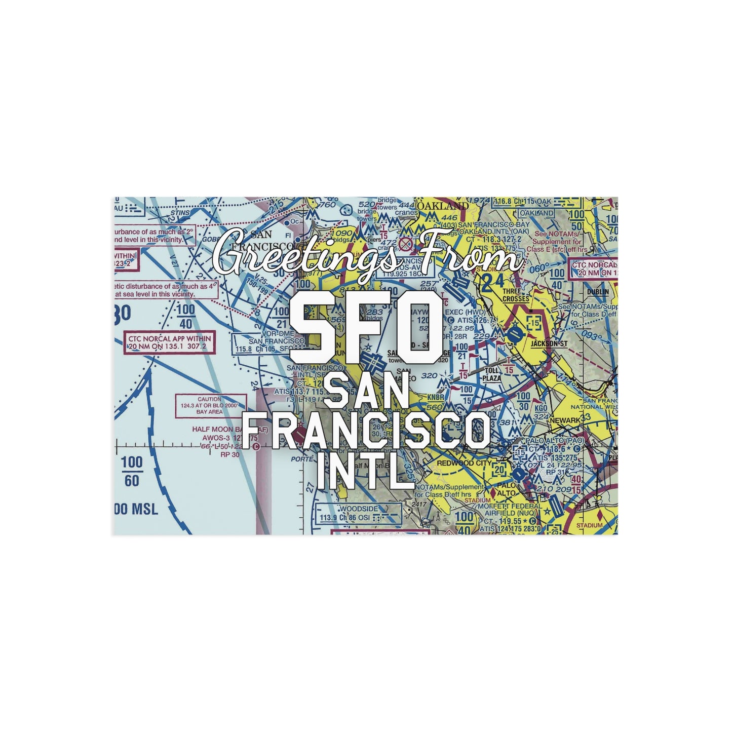 SFO Postcard | San Francisco International Airport Card