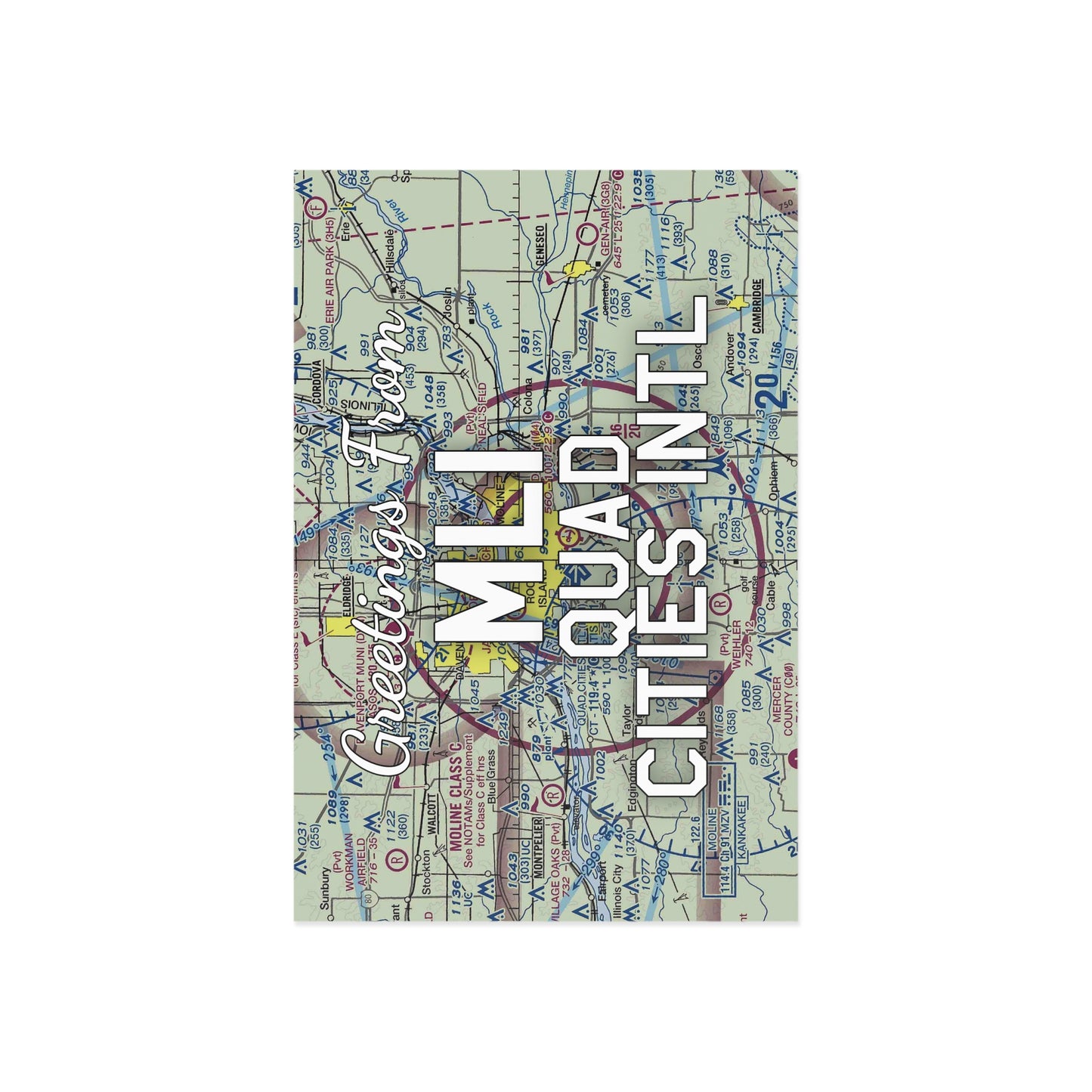 MLI Postcard | Quad Cities International Airport Card