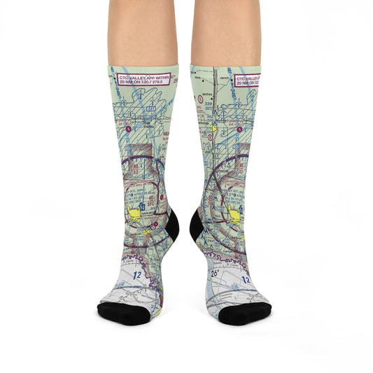 HRL Cushioned Crew Socks | Valley International Airport Socks