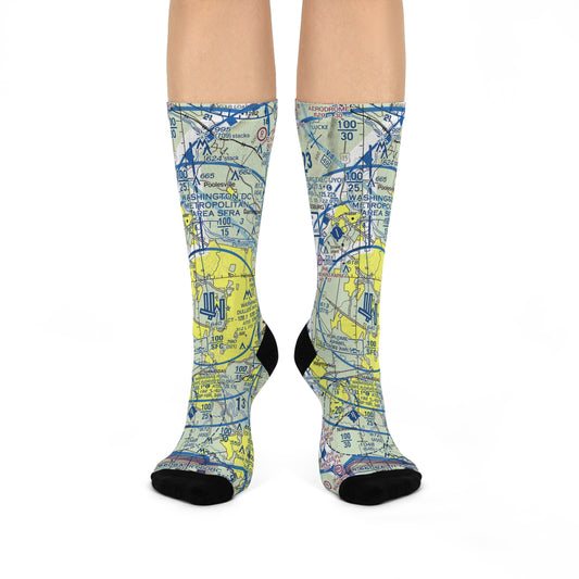 IAD Cushioned Crew Socks | Washington Dulles International Airport Socks