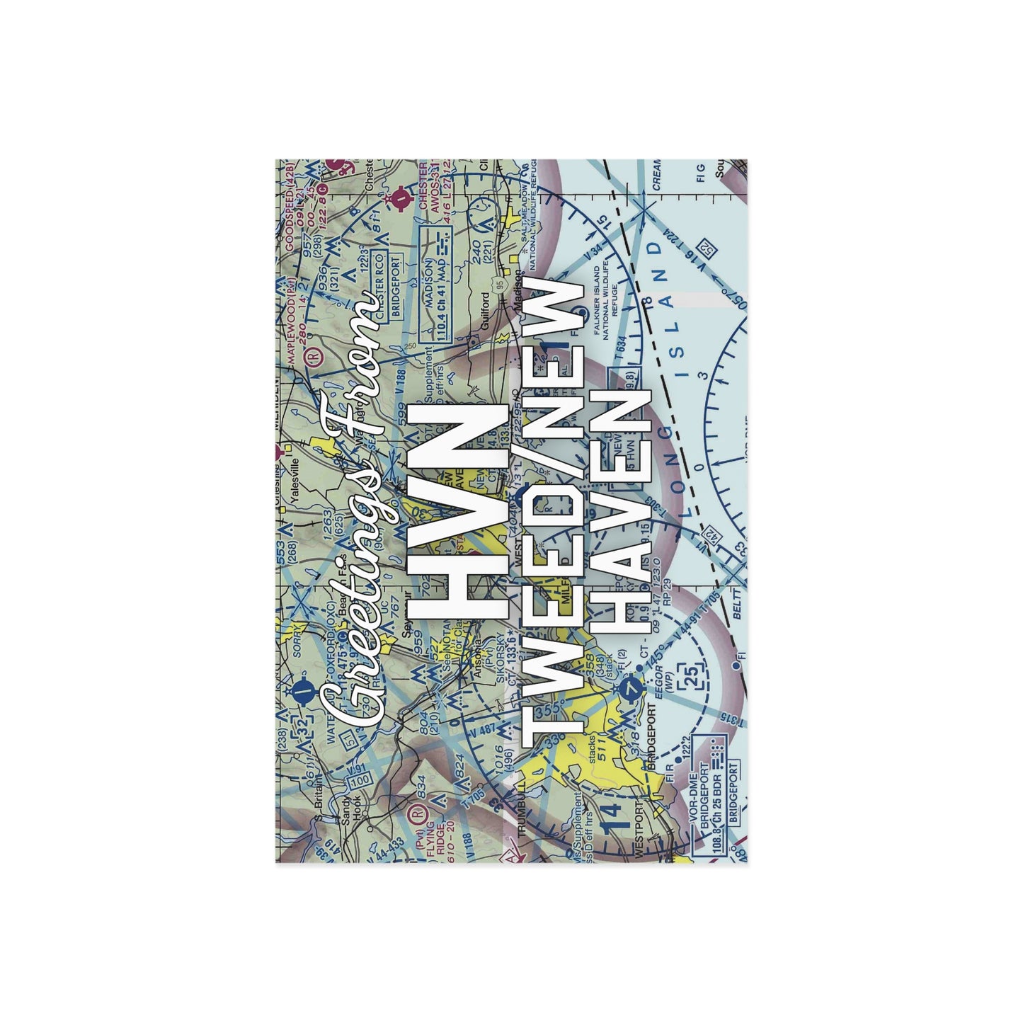 HVN Postcard | Tweed/New Haven Airport Card
