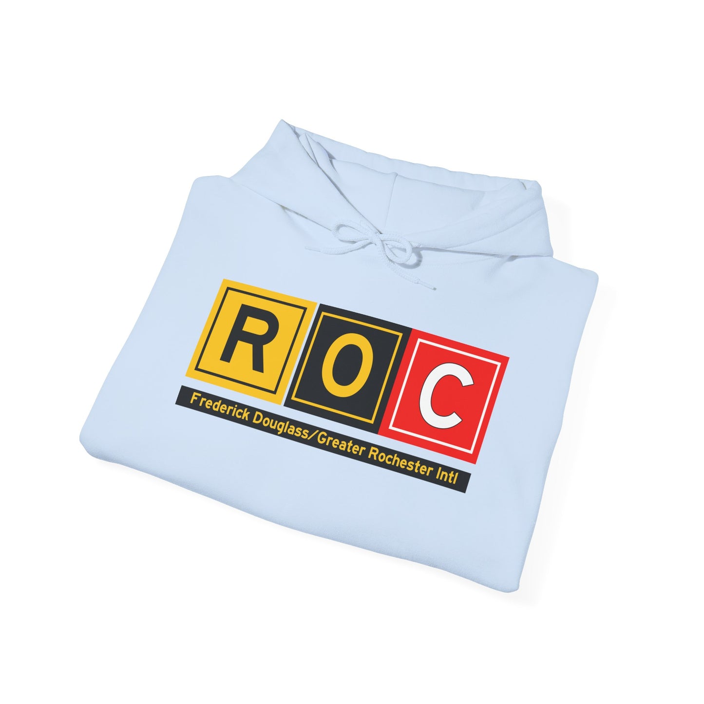 ROC Taxiway Hoodie w/ Airport Name | Frederick Douglass/Greater Rochester International Airport Hoodie