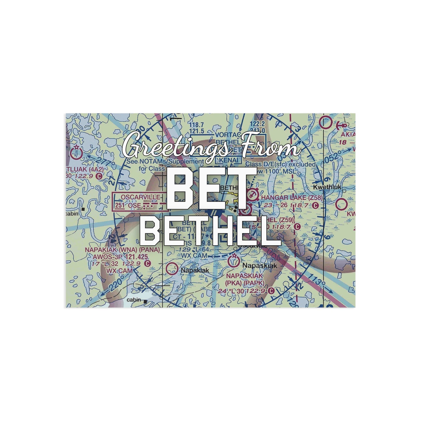 BET Postcard | Bethel Airport Card