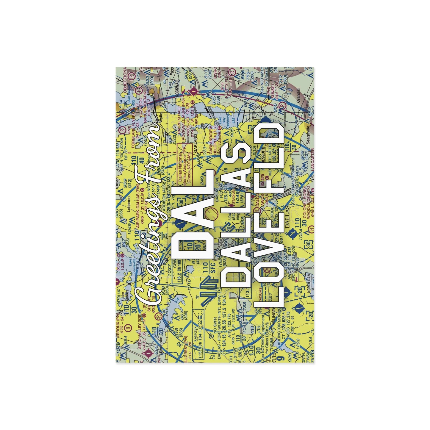 DAL Postcard | Dallas Love Field Airport Card