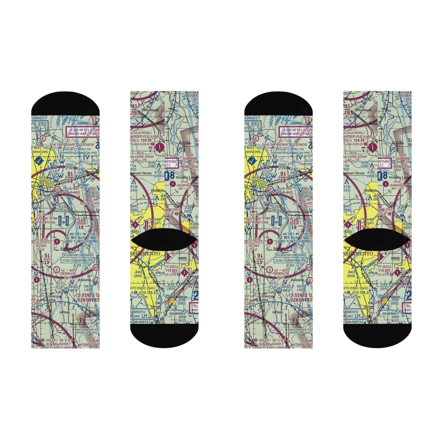 SMF Cushioned Crew Socks | Sacramento International Airport Socks