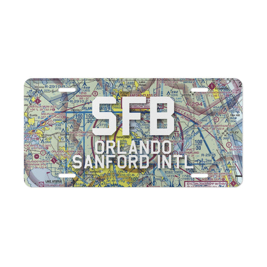 SFB Vanity Plate | Orlando Sanford International Airport Vanity Plate
