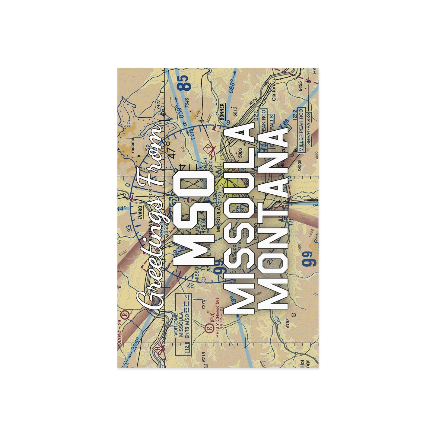 MSO Postcard | Missoula Montana Airport Card