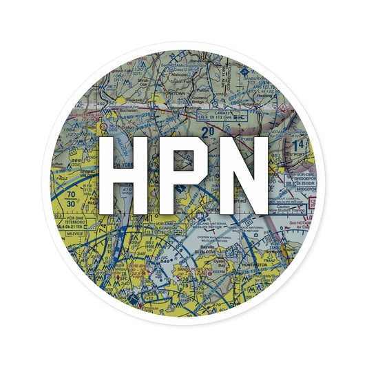 HPN Round Sticker | Westchester County Airport Sticker