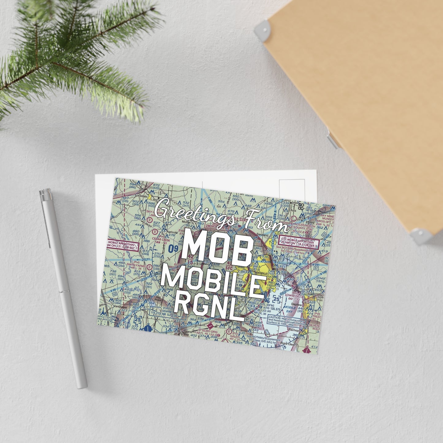 MOB Postcard | Mobile Regional Airport Card