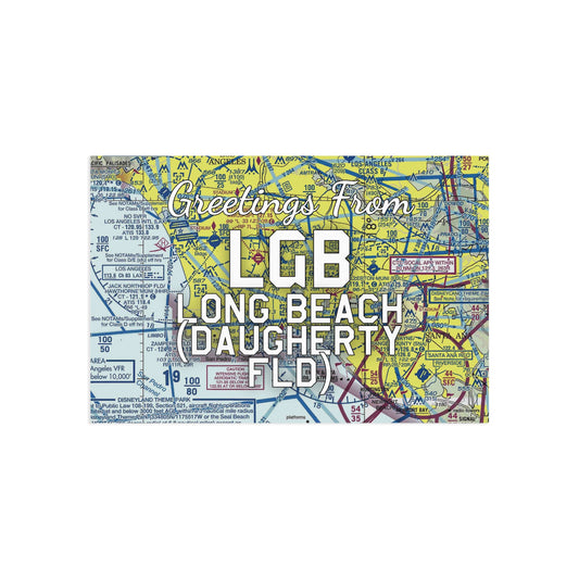 LGB Postcard | Long Beach (Daugherty Field) Airport Card
