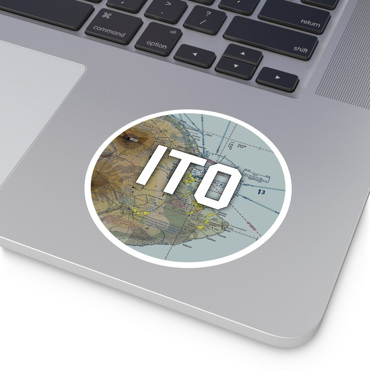 ITO Round Sticker | Hilo International Airport Sticker