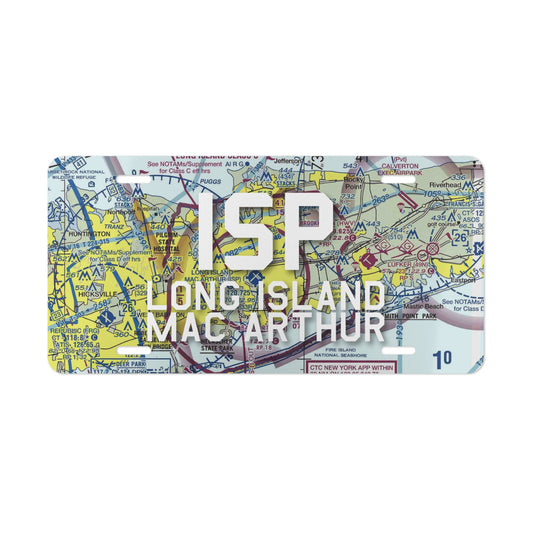 ISP Vanity Plate | Long Island Mac Arthur Airport Vanity Plate