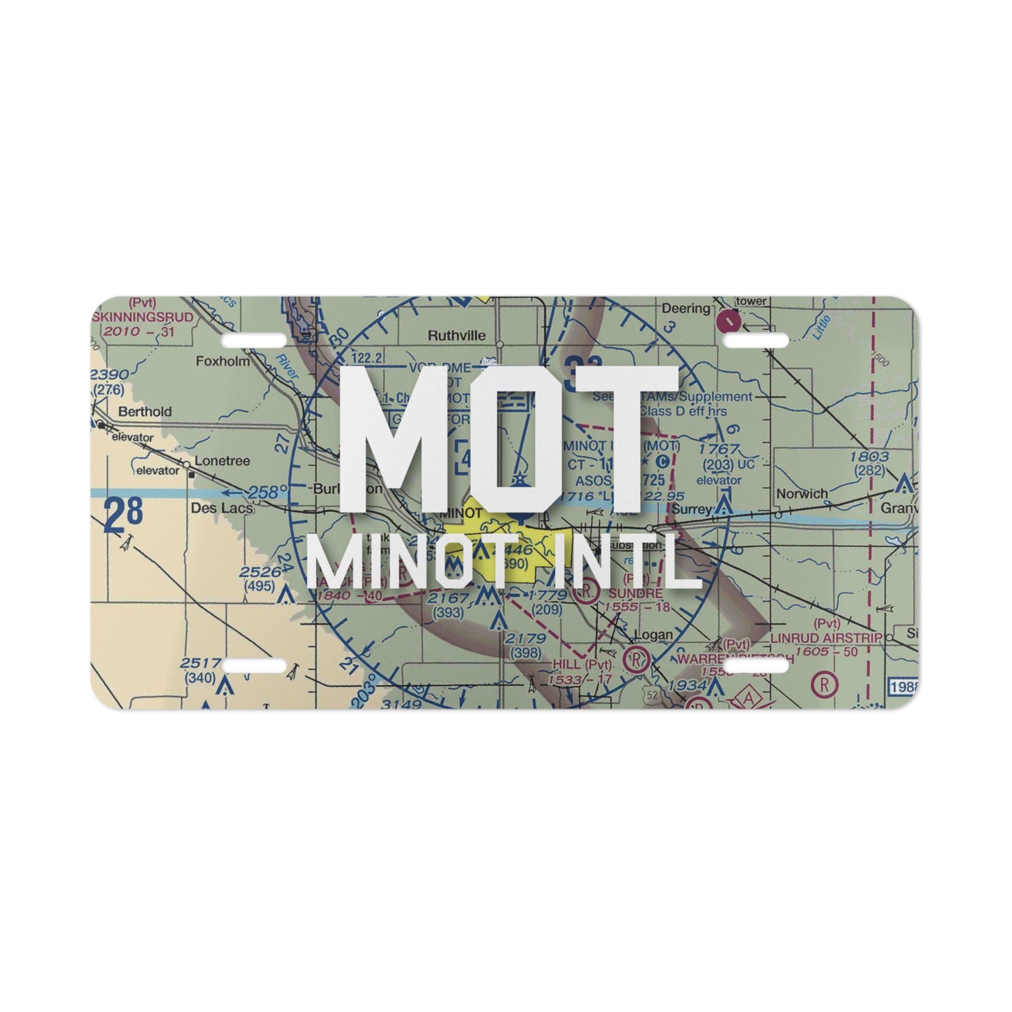 MOT Vanity Plate | Minot International Airport Vanity Plate
