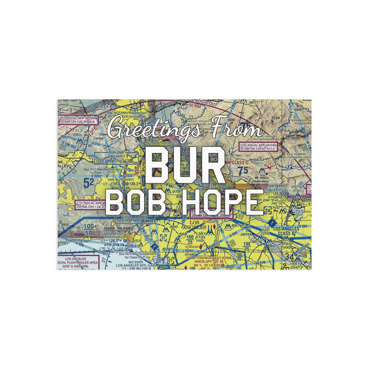 BUR Postcard | Bob Hope Airport Card