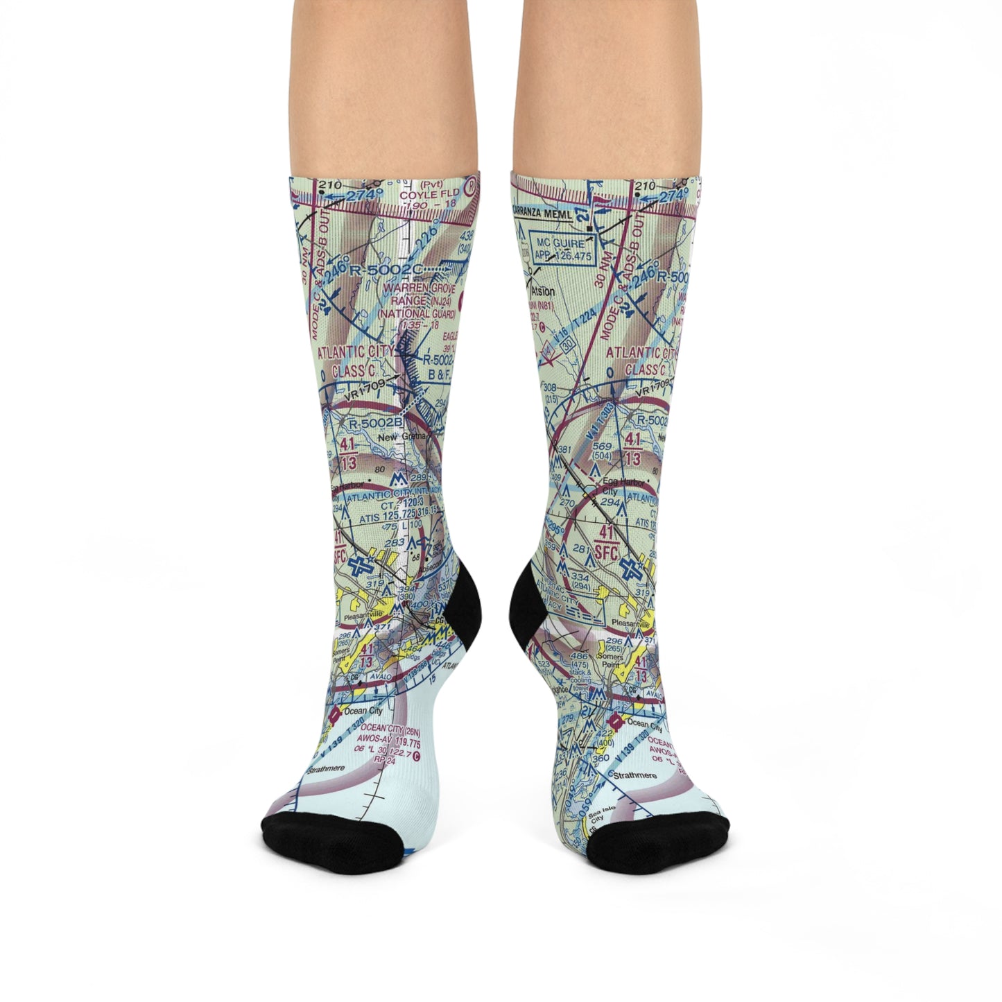 ACY Cushioned Crew Socks | Atlantic City International Airport Socks