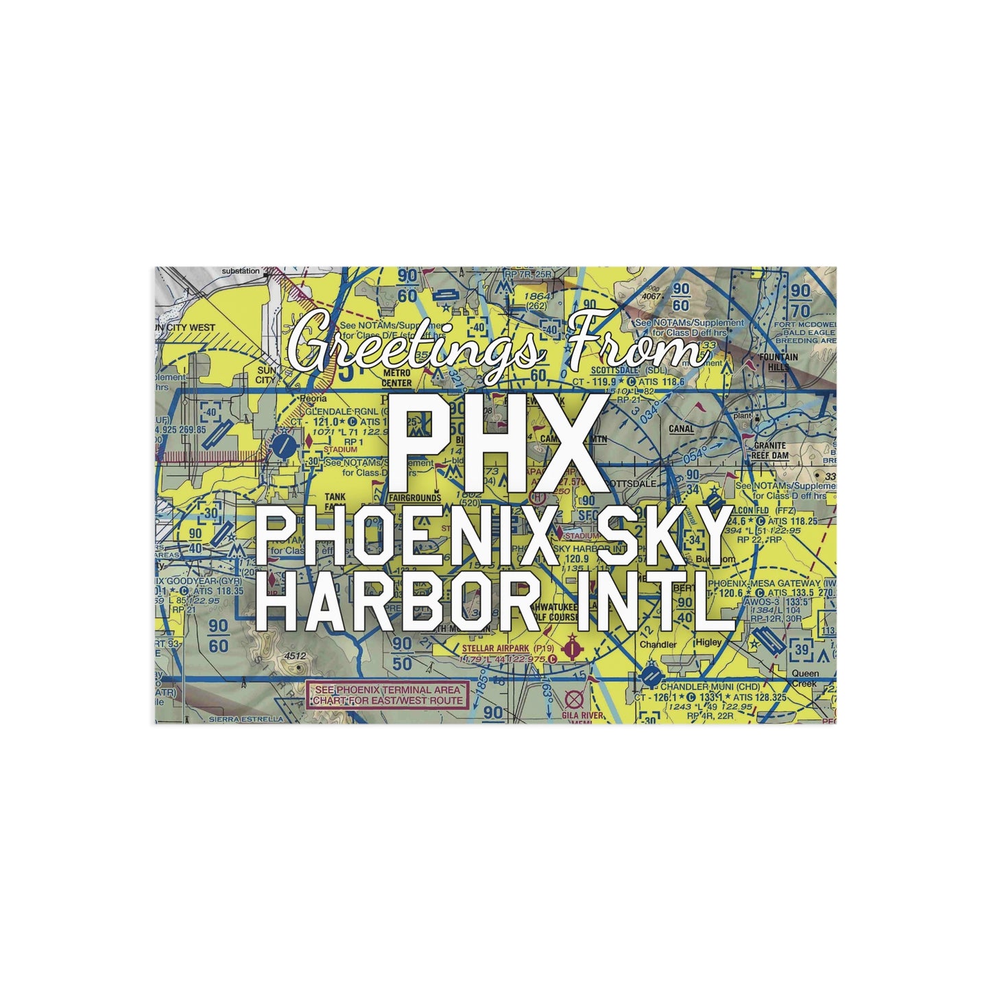 PHX Postcard | Phoenix Sky Harbor International Airport Card