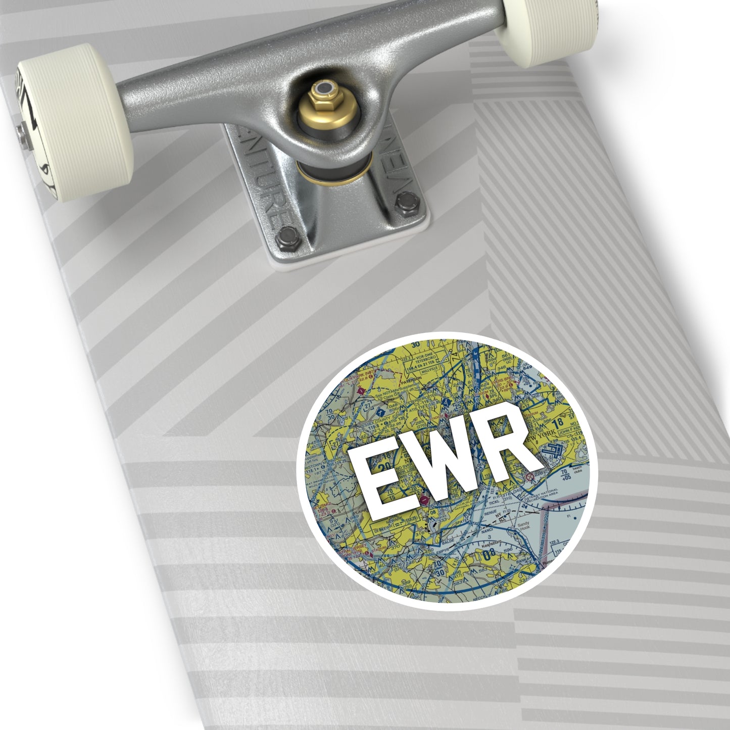 EWR Round Sticker | Newark Liberty International Airport Sticker